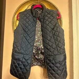 Brooks Brothers Black Quilted Vest